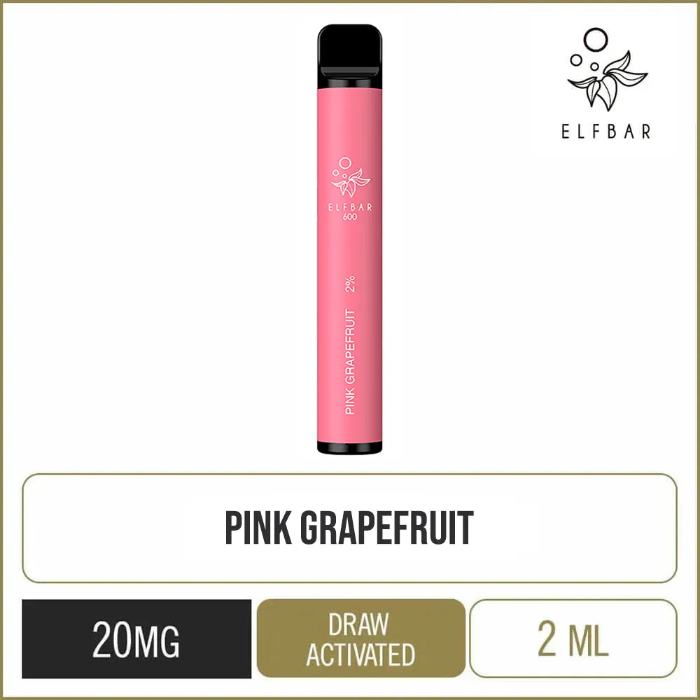 Elf Bar 600 Pink Grapefruit Disposable Vape