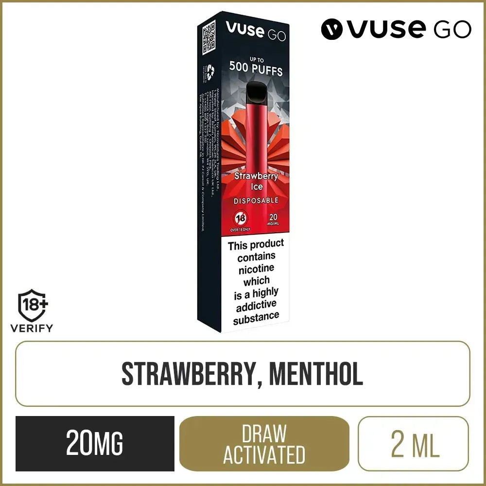 Vuse GO Strawberry Ice Disposable Vape