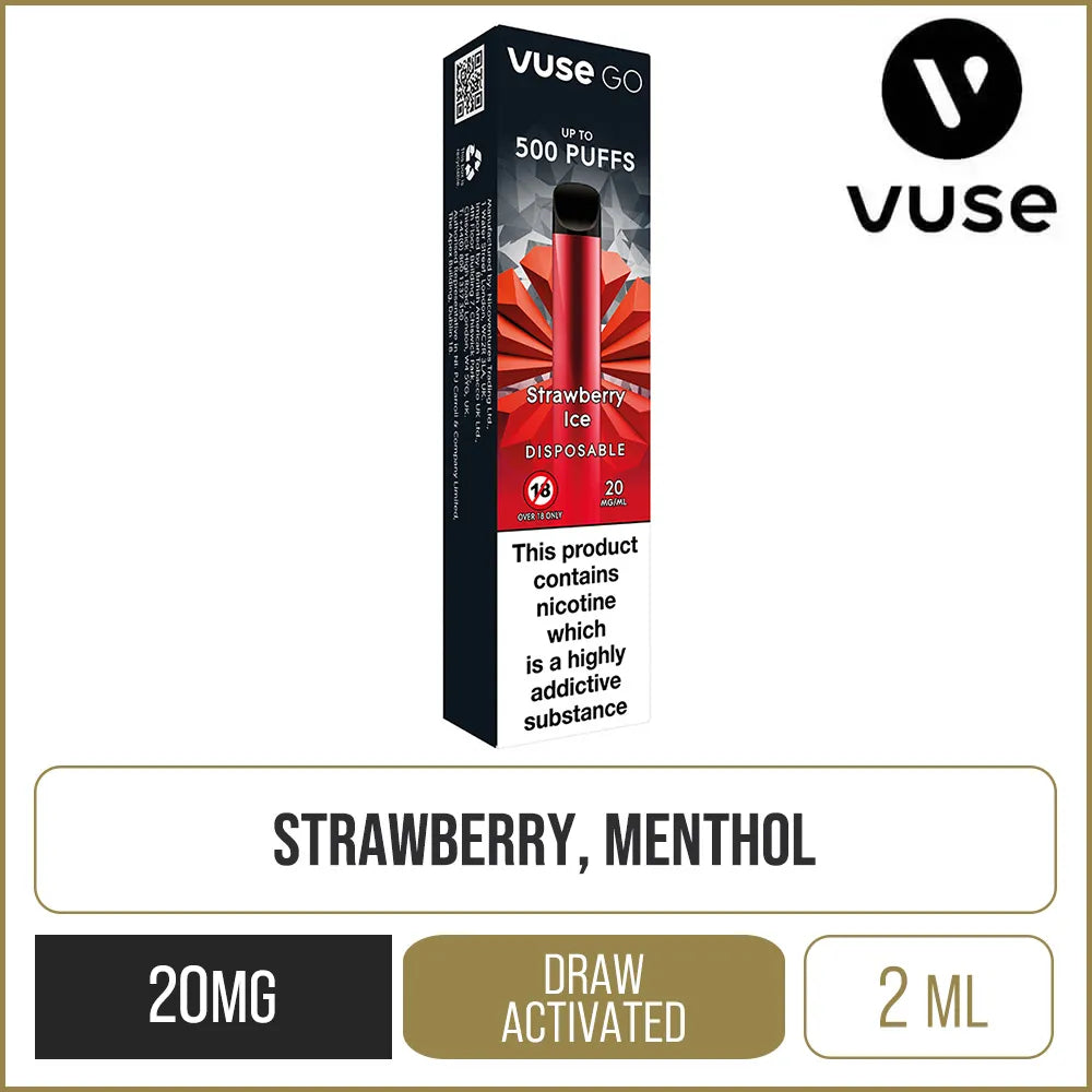 Vuse GO Strawberry Ice Disposable Vape