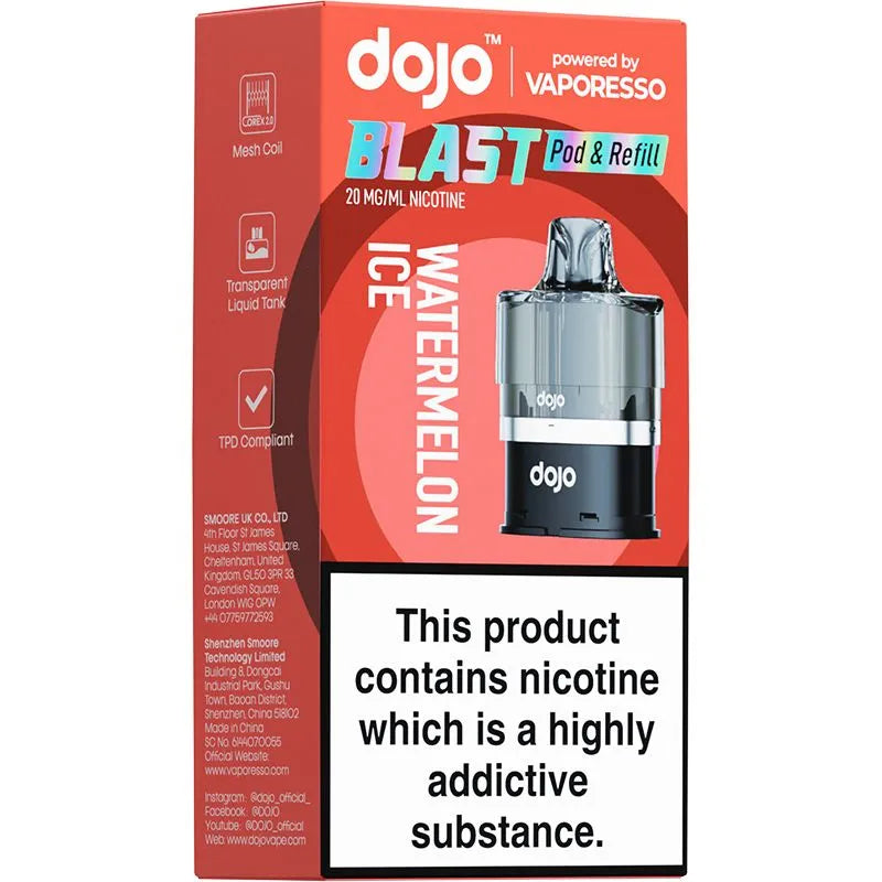 DOJO Blast 6000 Watermelon Ice Pod & Refill