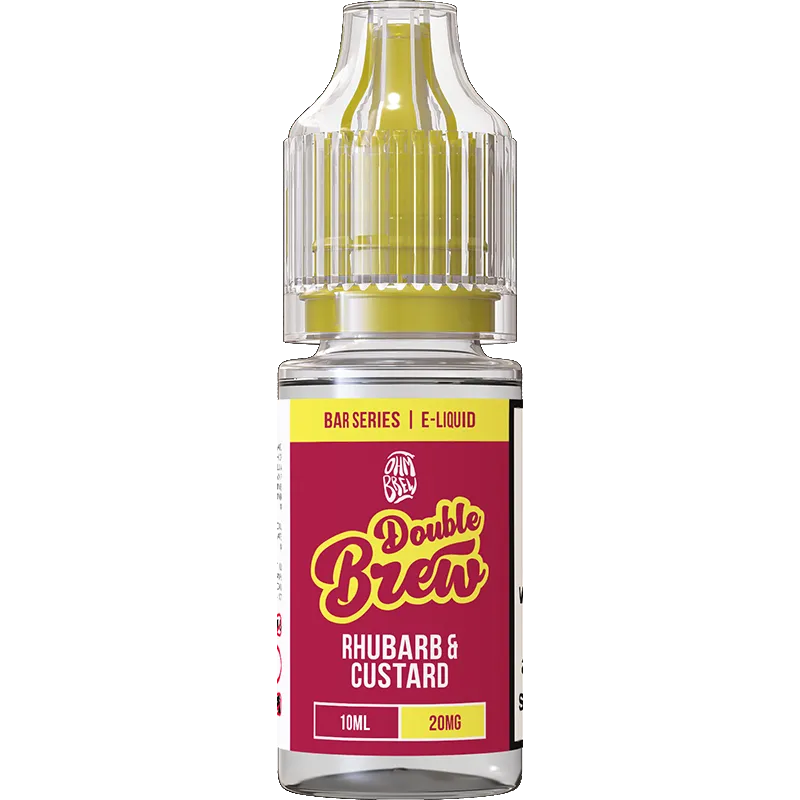 Double Brew Bar Series Rhubarb Custard E-Liquid 10ml