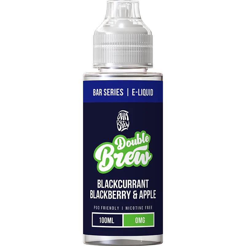 Double Brew Blackcurrant Blackberry & Apple E-Liquid 100ml