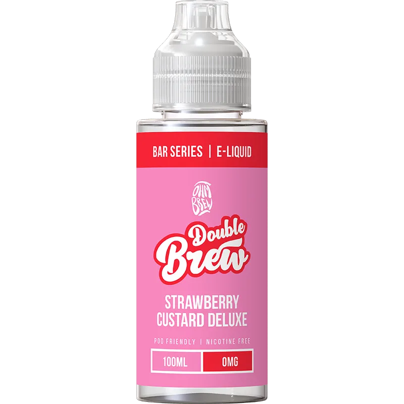 Double Brew Strawberry Custard Deluxe E-Liquid 100ml