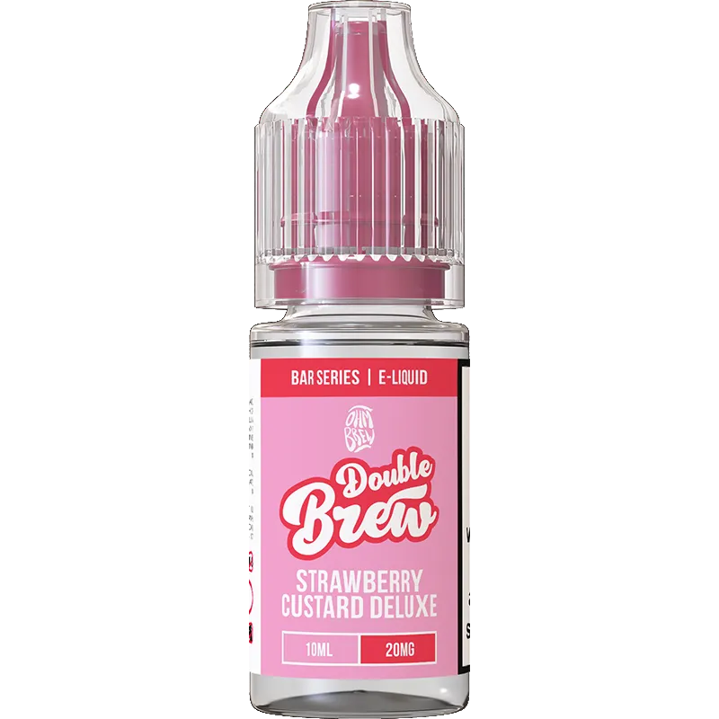 Double Brew Bar Series Strawberry Custard Deluxe E-Liquid 10ml