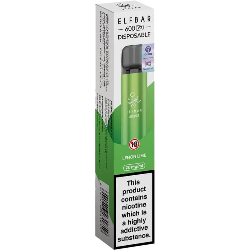 Elf Bar 600V2 Lemon Lime Disposable Vape