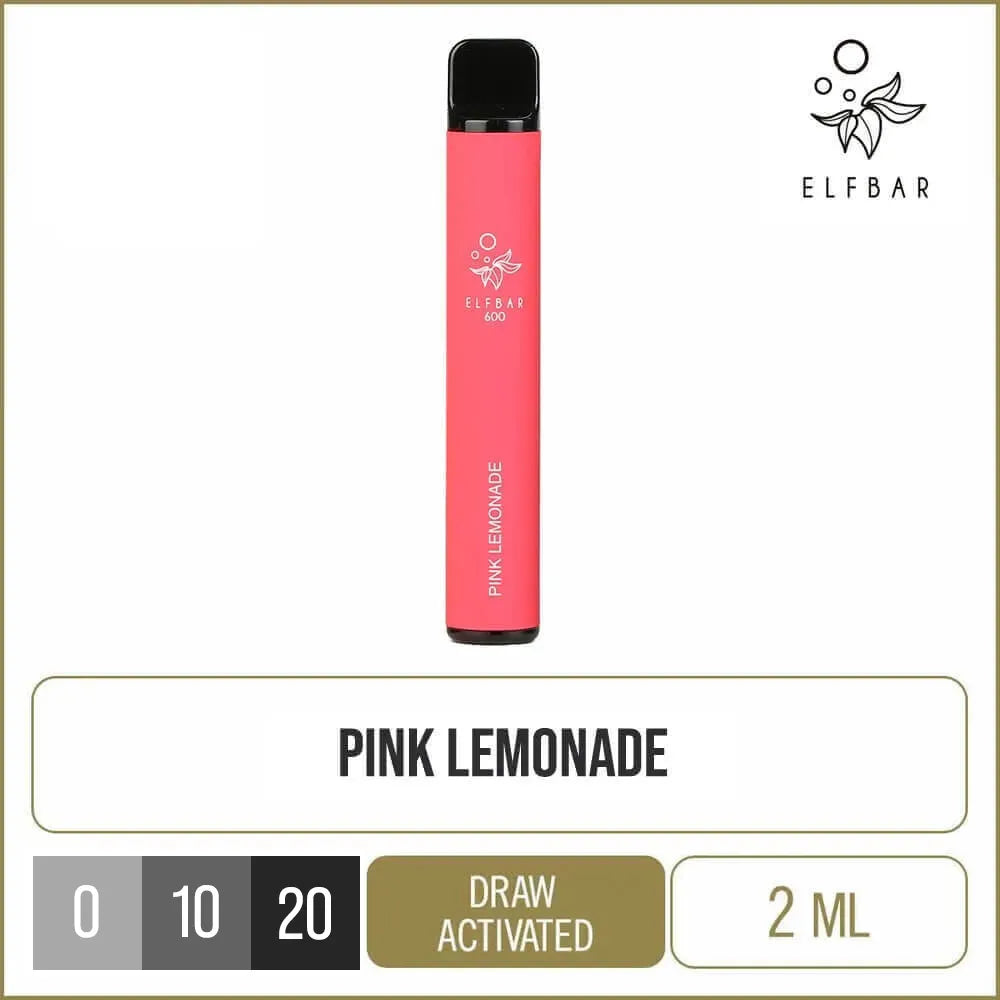 Elf Bar 600 Pink Lemonade Disposable Vape