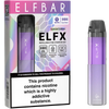 Purple Elf Bar ELFX pod kit and box.