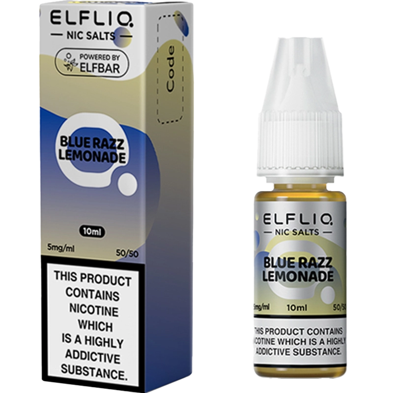 ELFLIQ blue razz lemonade 5mg and box