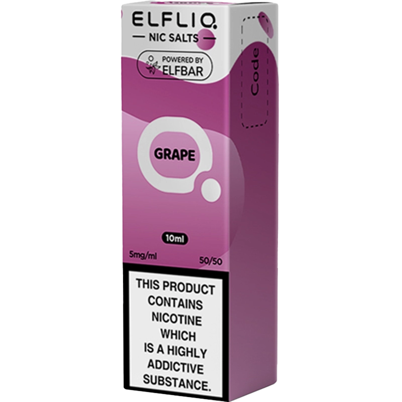 Grape ELFLIQ 5mg e-liquid box