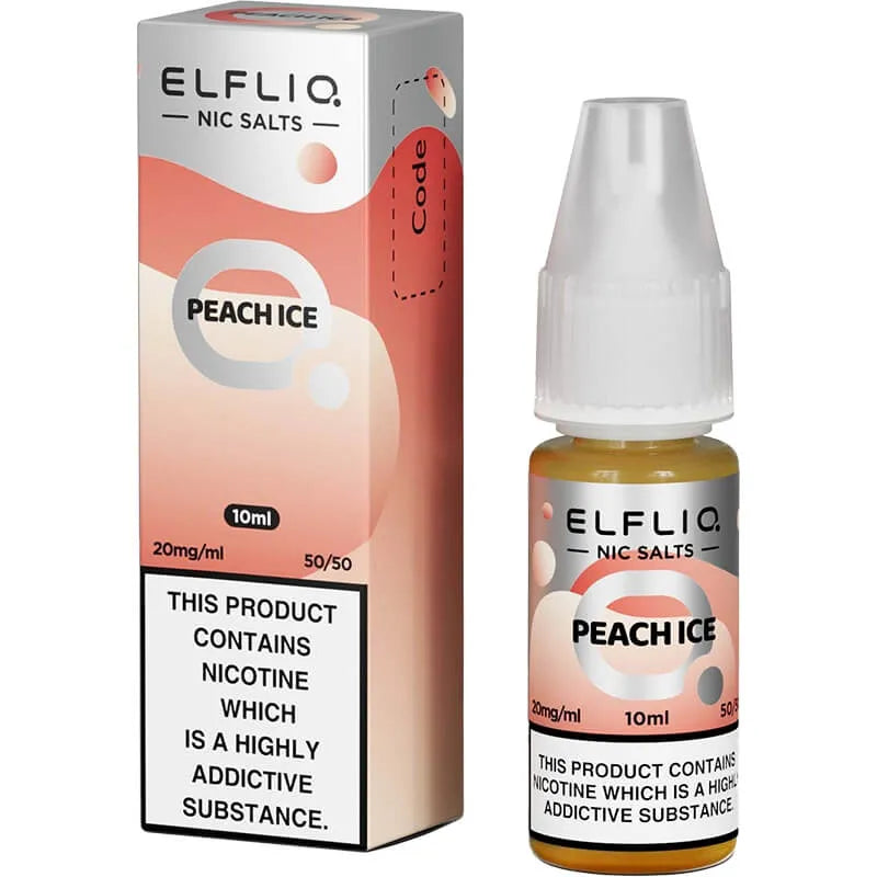 ELFLIQ by Elf Bar Peach Ice E-Liquid 10ml