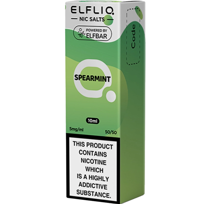 ELFLIQ Spearmint e-liquid in a 5mg box