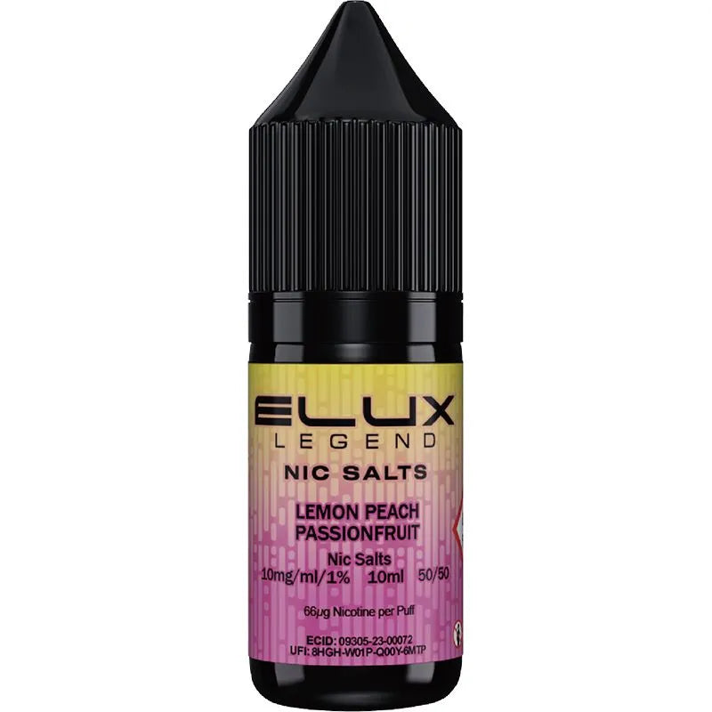 ELUX Legend Nic Salts Lemon Peach Passionfruit E-Liquid 10ml