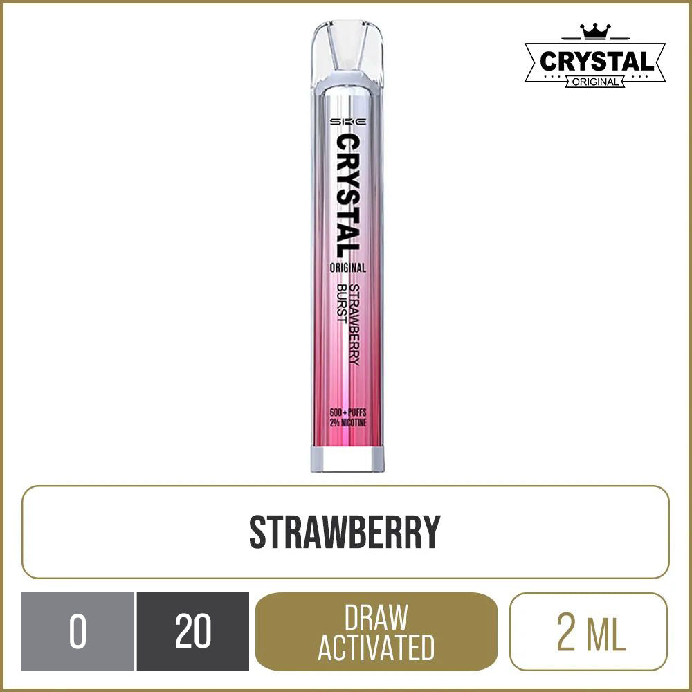 SKE Crystal Bar Strawberry Burst Disposable Vape