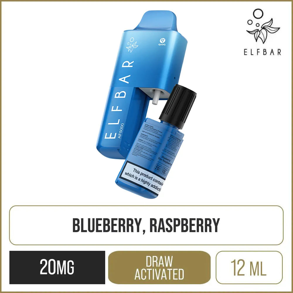 Elf Bar AF5000 Blueberry Sour Raspberry Rechargeable Disposable Vape 12ml