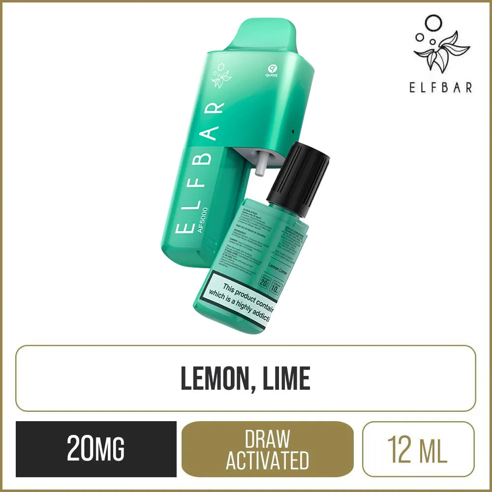 Elf Bar AF5000 Lemon Lime Rechargeable Disposable Vape 12ml