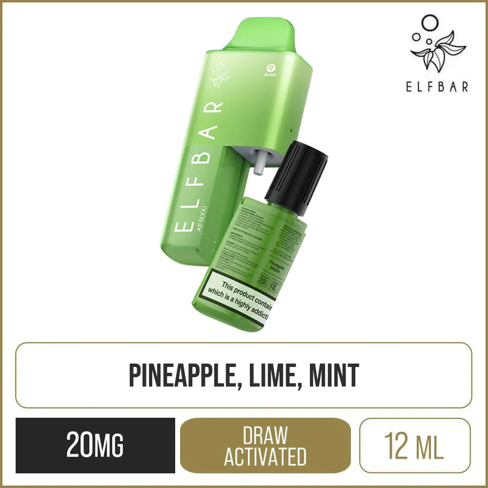 Elf Bar AF5000 Pineapple Mojito Rechargeable Disposable Vape 12ml