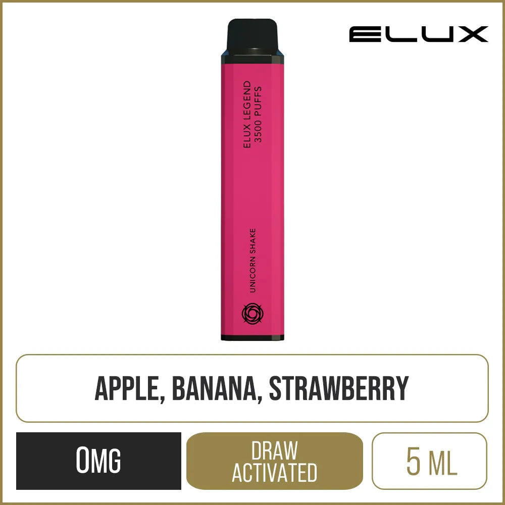 ELUX Legend 3500 Unicorn Shake Disposable Vape 10ml