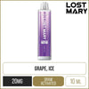 Hawcos x Lost Mary Pro Max 7000 Grape Ice Disposable Vape 10ml