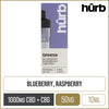 Hûrb Breeze Blueberry Raspberry 1000mg CBD + CBG Pod 10ml