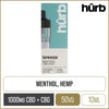 Hûrb Breeze Menthol 1000mg CBD + CBG Pod 10ml