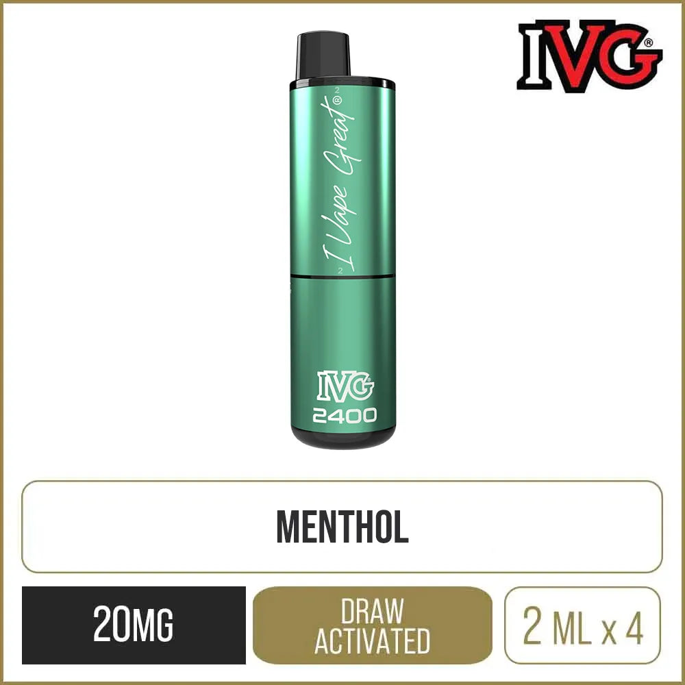 IVG 2400 Menthol Edition Disposable Vape 8ml