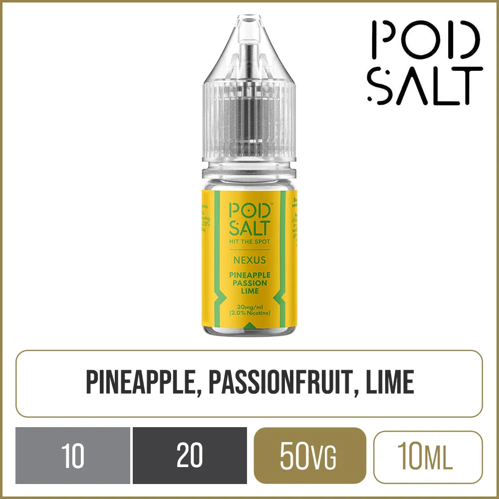 Pod Salt Nexus Pineapple Passion Lime E-Liquid 10ml