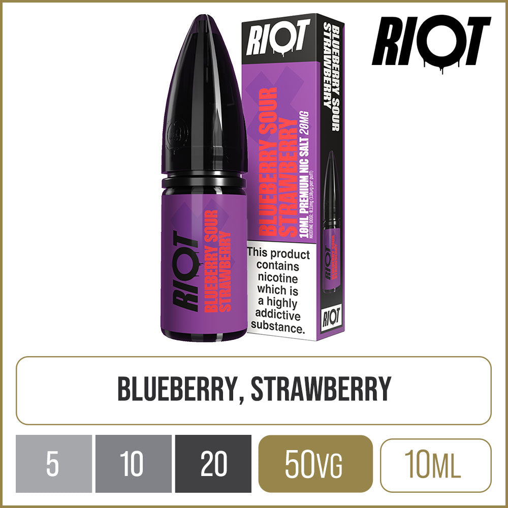 Riot X Blueberry Sour Strawberry E-Liquid 10ml