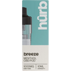 Hûrb Breeze Menthol 1000mg CBD + CBG Pod 10ml