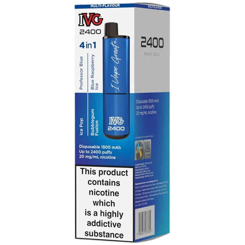 IVG 2400 Blue Edition Disposable Vape 8ml