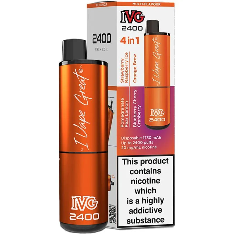 Buy IVG 2400 Juicy Disposable Vapes Online - Free Delivery