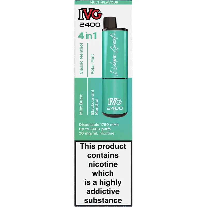 IVG 2400 Menthol Edition Disposable Vape 8ml