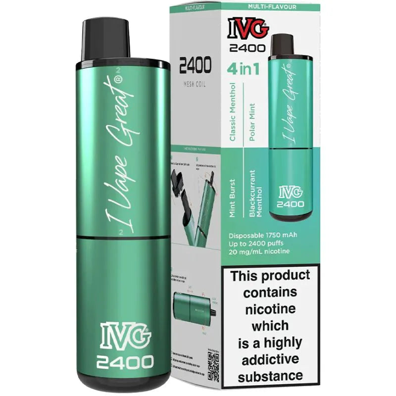 IVG 2400 Menthol Edition Disposable Vape 8ml