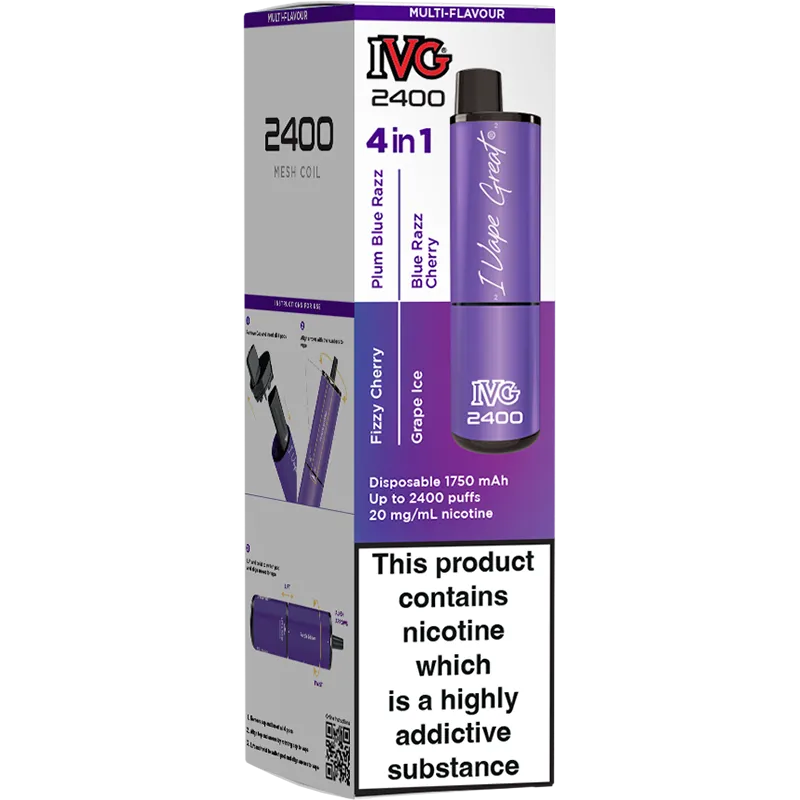 IVG 2400 Purple Edition Disposable Vape 8ml