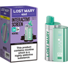 Menthol flavoured Lost Mary 4in1 3200 pod kit and box on a white background