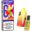 Triple mango flavoured Lost Mary BM6000 disposable vape and box on a white background.