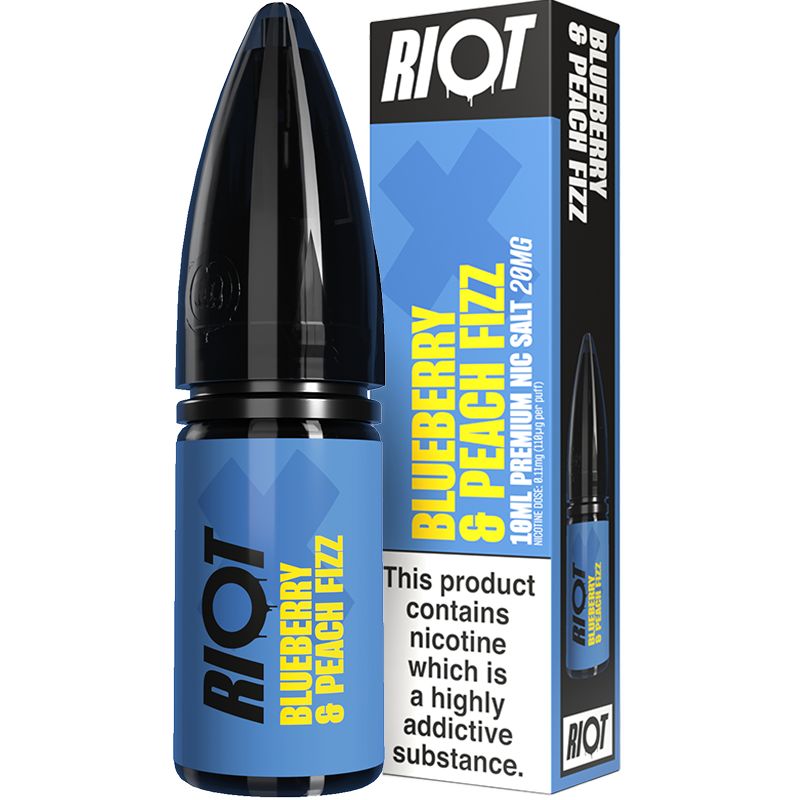 Riot X Blueberry & Peach Fizz E-Liquid 10ml