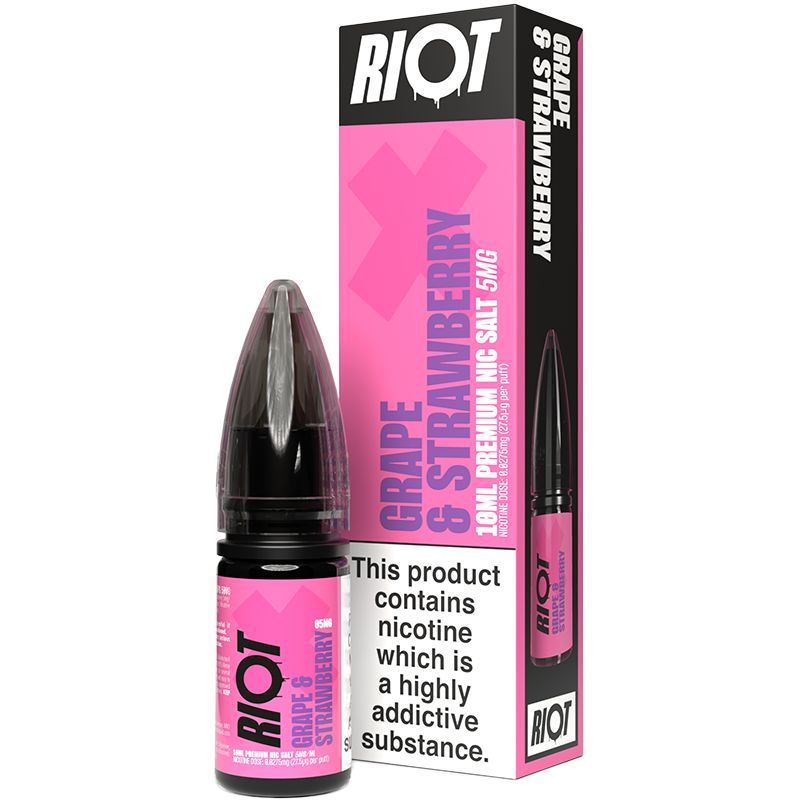 Riot X Grape & Strawberry E-Liquid 10ml