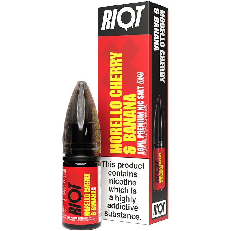 Riot X Morello Cherry & Banana E-Liquid 10ml