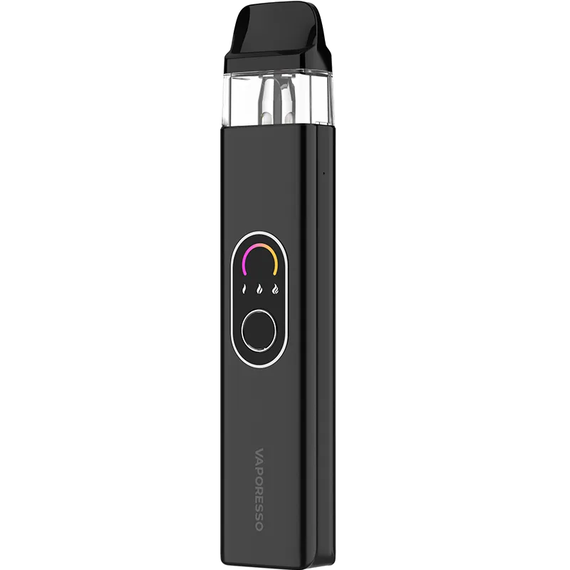 Vaporesso XROS 4 front/side in black.