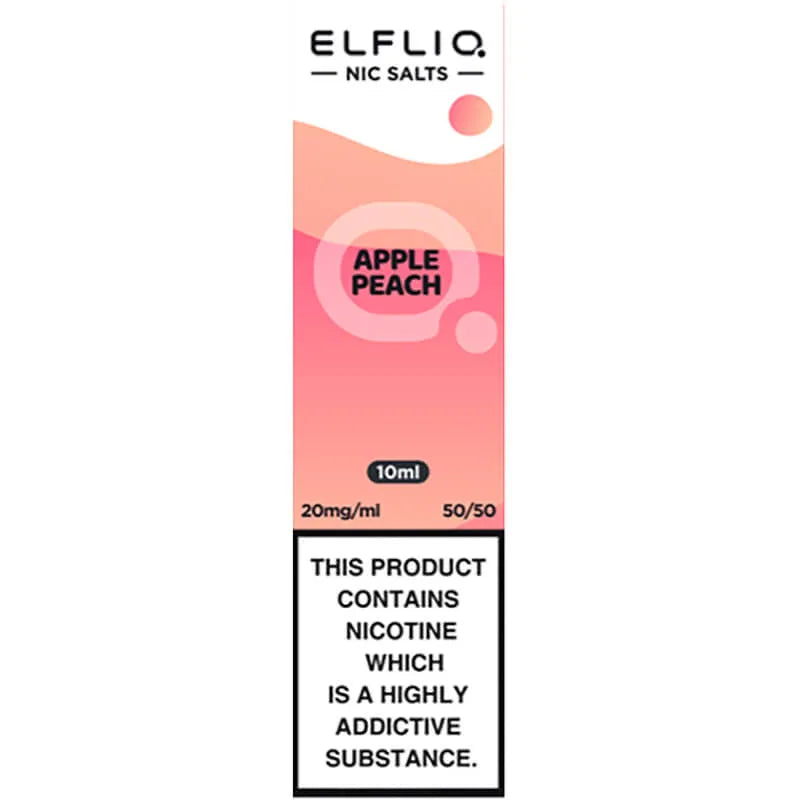 Elfliq by Elf Bar Apple Peach E-Liquid 10ml box