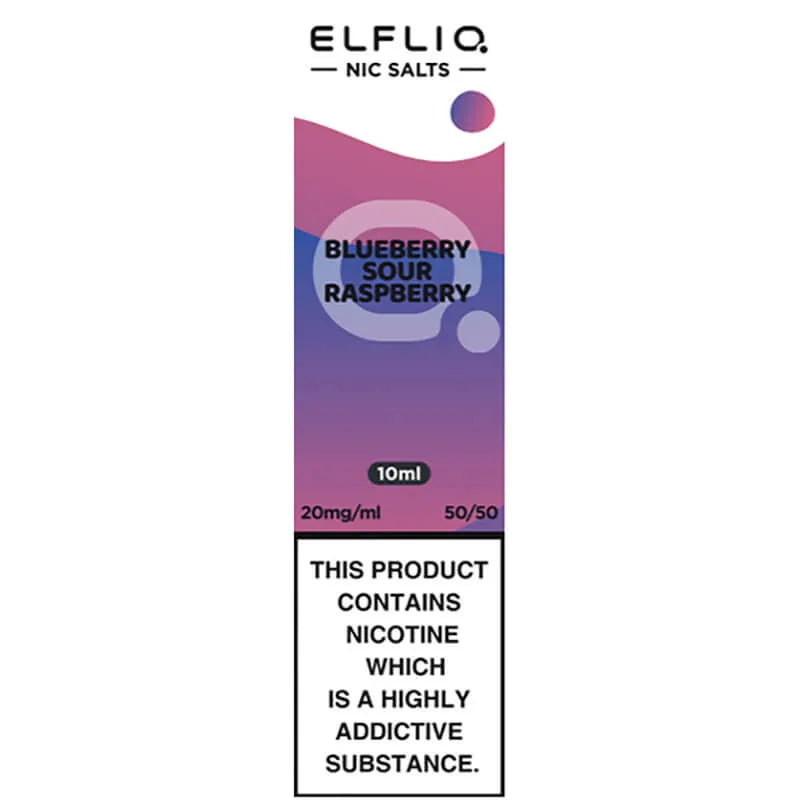 Elfliq by Elf Bar Blueberry Sour Raspberry E-Liquid 10ml box