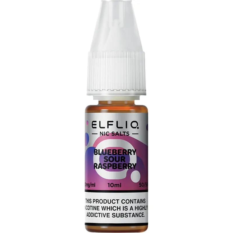 Elfliq by Elf Bar Blueberry Sour Raspberry E-Liquid 10ml bottle