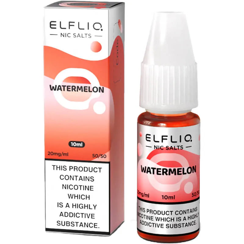 Elfliq by Elf Bar Watermelon E-Liquid 10ml bottle and box