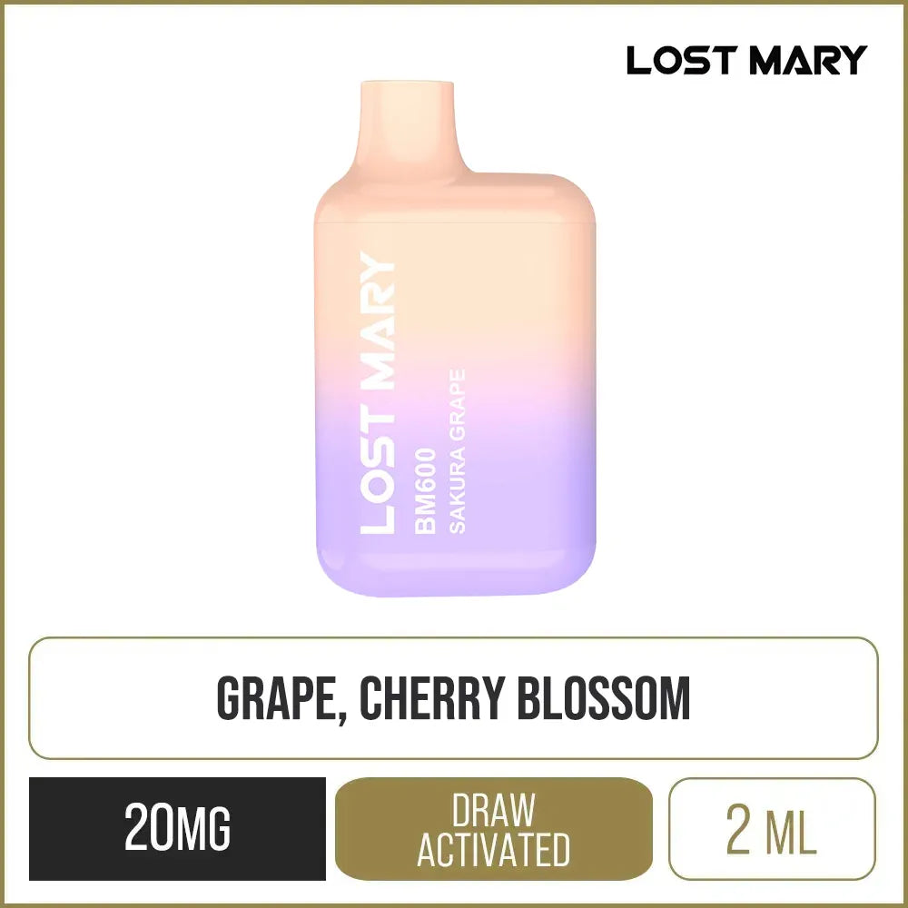 Lost Mary BM600 Sakura Grape Disposable Vape