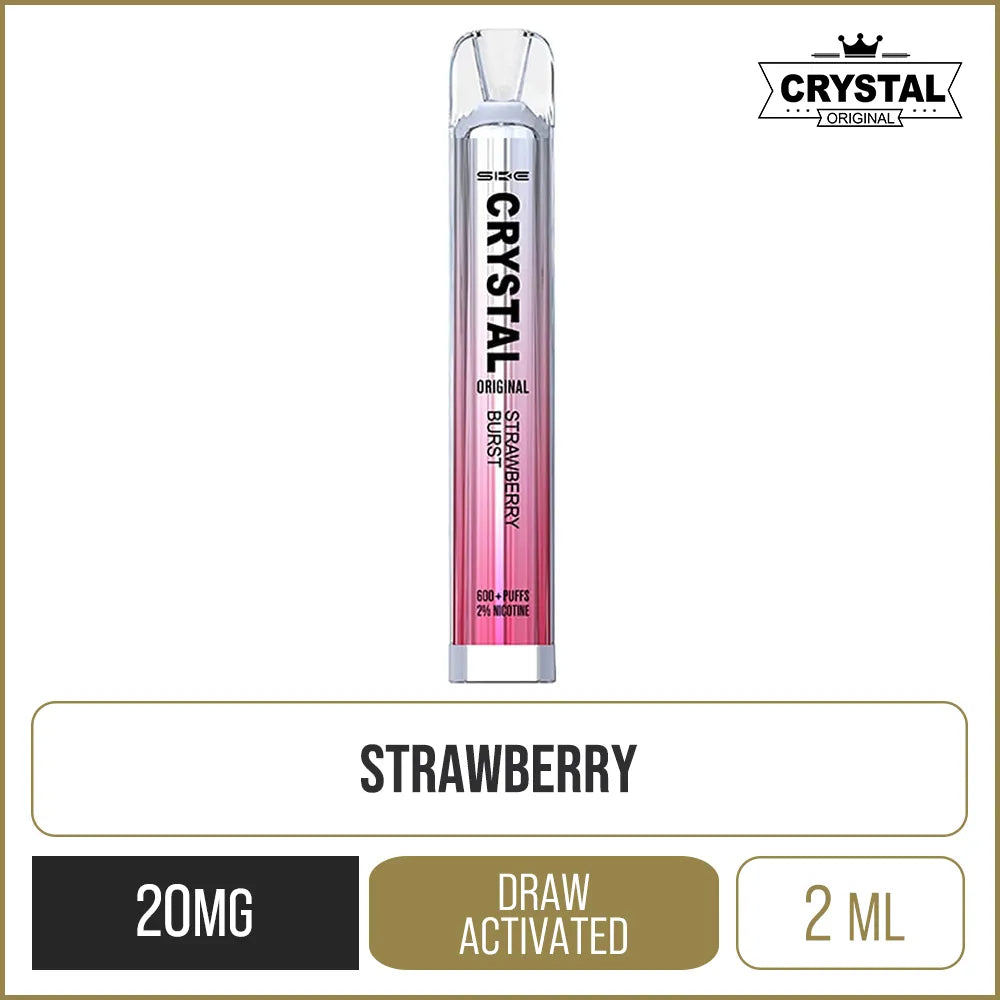 Crystal Bar Strawberry Burst Disposable Vape