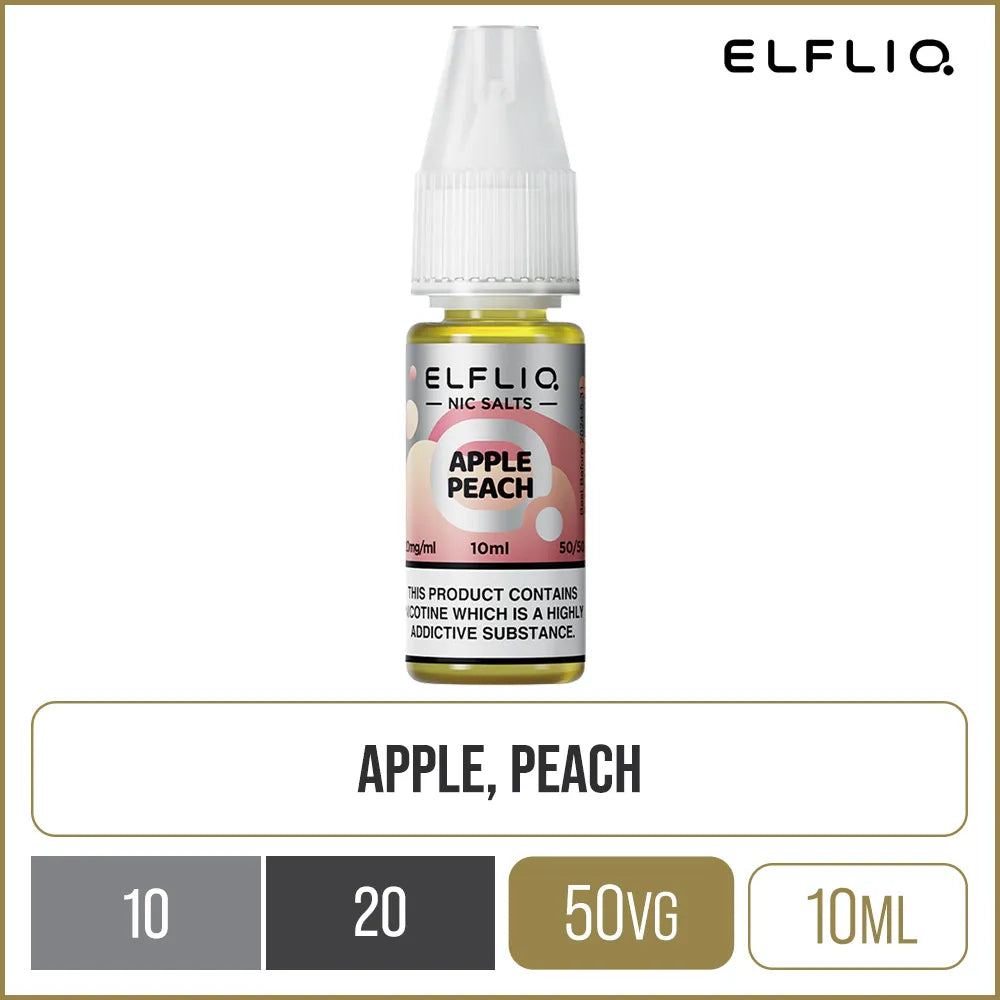 Elfliq by Elf Bar Apple Peach E-Liquid 10ml