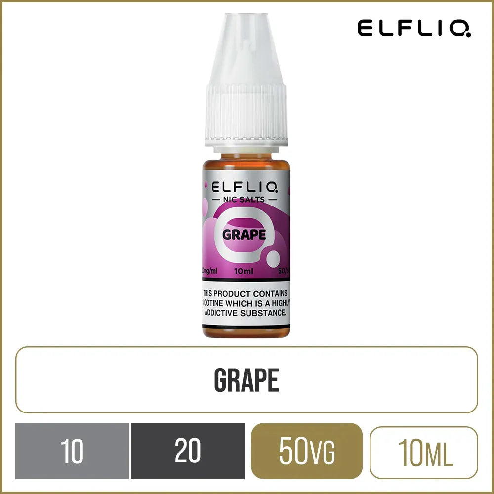 ELFLIQ by Elf Bar Grape E-Liquid 10ml